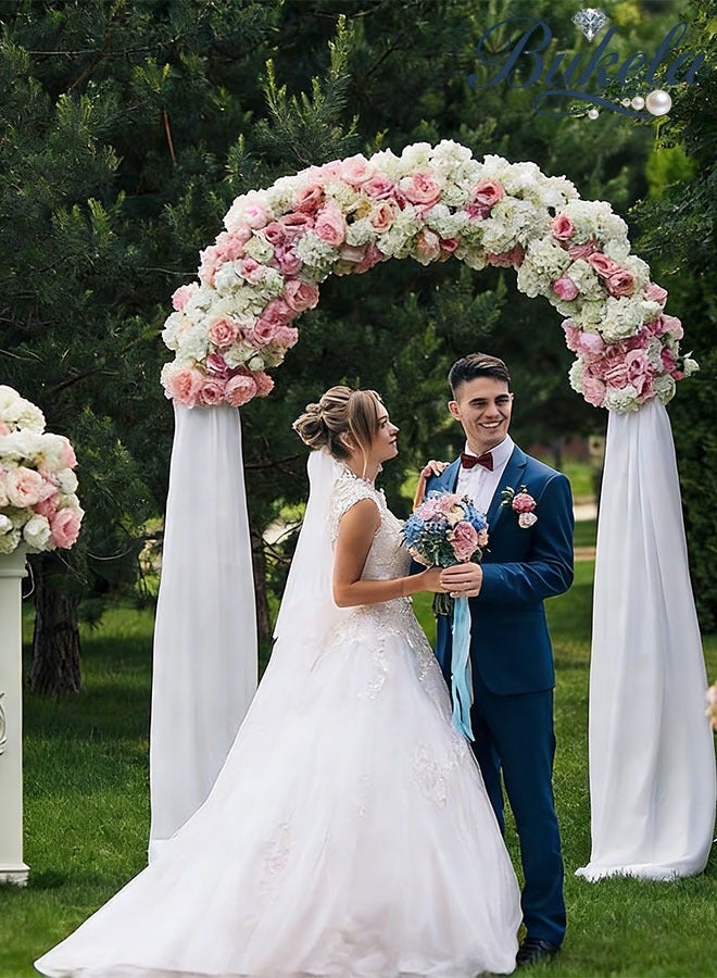 كيلا تعريشة، تعريشة حديقة، قوس حديقة، عريشة حديدية بيضاء داكنة، أقواس معدنية للنباتات، أقواس زفاف، ديكورات زهور خارجية، عريشة، فناء، تعريشة - Image 4